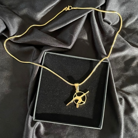 Zawieszka Aerial Hoop 003 pozłaczana