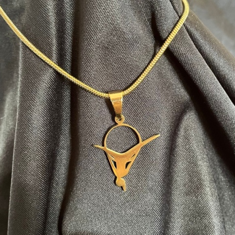 Zawieszka Aerial Hoop 008 pozłaczana