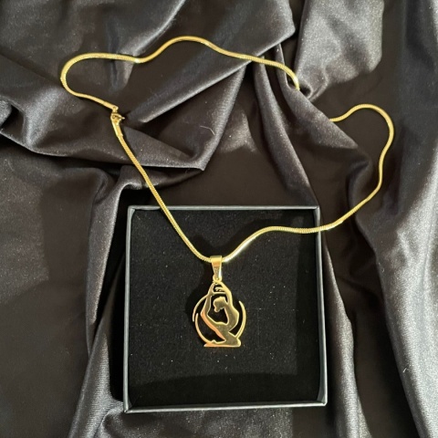 Zawieszka Aerial Hoop 005 pozłaczana