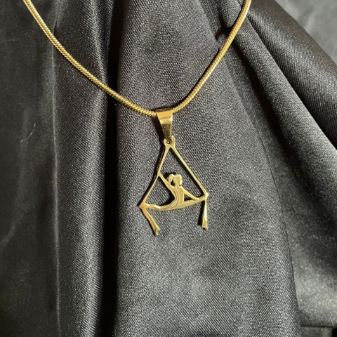 Zawieszka Aerial Silks 003 pozłacana