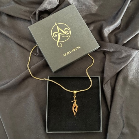 Zawieszka Aerial Silks 006 pozłacana