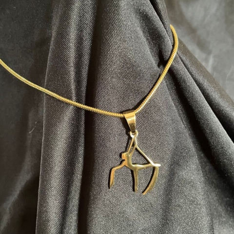 Zawieszka Aerial Silks 008 pozłacana