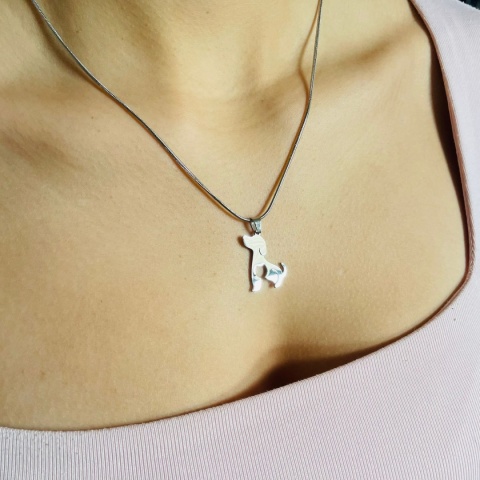 Zawieszka pies z kotem 001