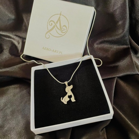 Zawieszka pies z kotem 001