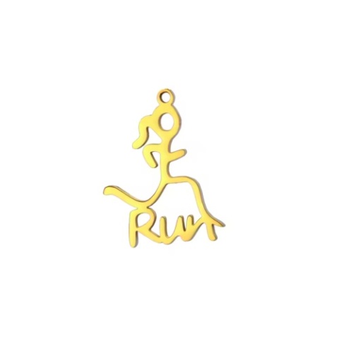 Zawieszka Bieganie 001 pozłacana