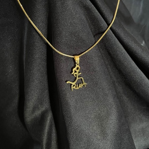 Zawieszka Bieganie 001 pozłacana