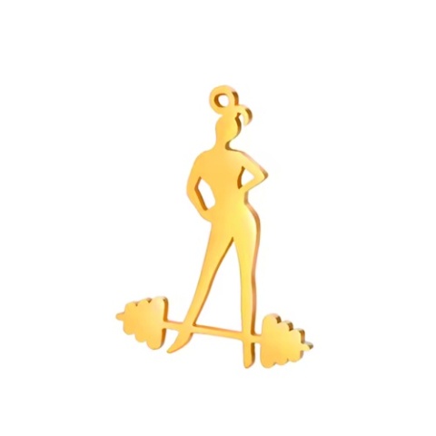 Zawieszka Siłownia 002 pozłacana