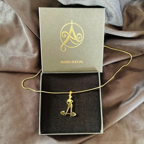 Zawieszka Siłownia 002 pozłacana