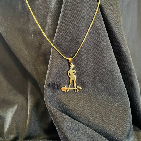 Zawieszka Siłownia 002 pozłacana