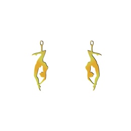 Kolczyki Aerial Silks 005 pozłacane